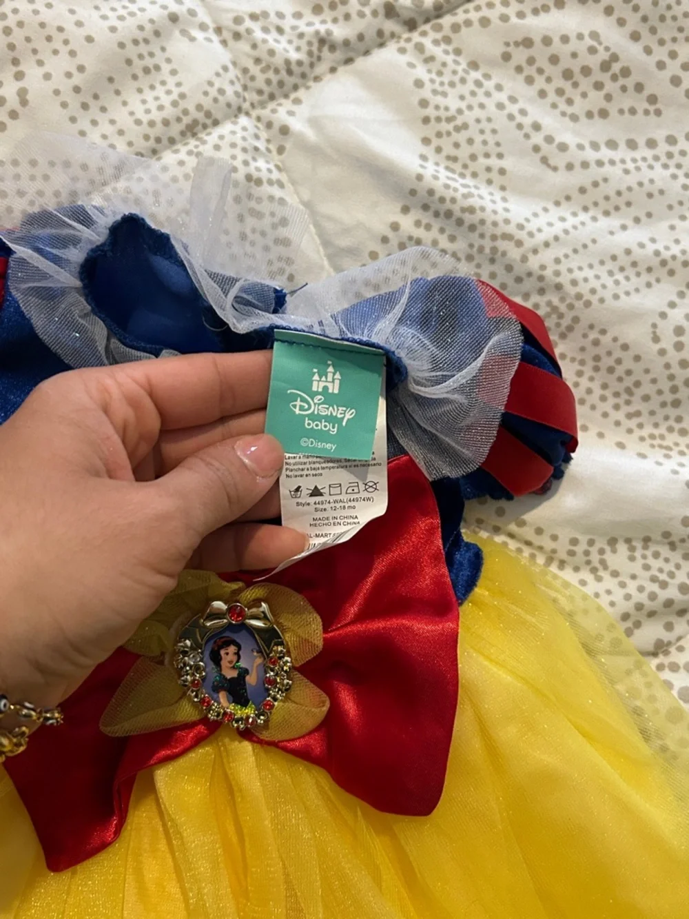 Snow White Disney Baby Costume Dress size 12-18 months